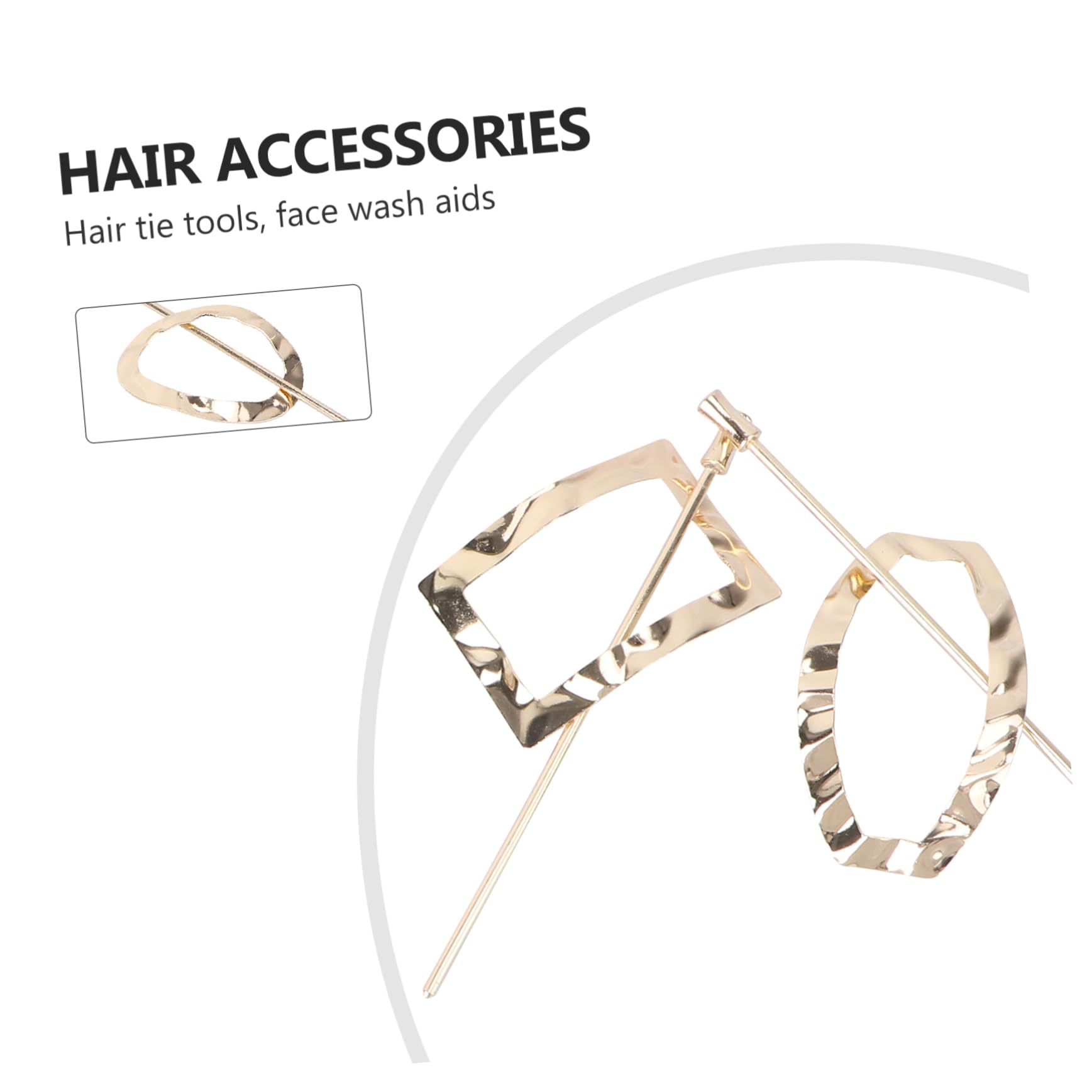Vintage Metal Hair Barrettes for Women - 4 Pack Retro Hair Clips for Styling