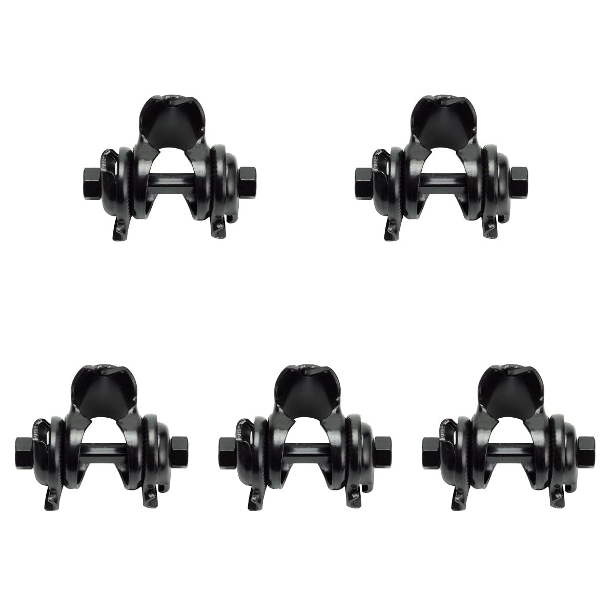 5pcs Aluminum Alloy Bike Seat Clamps - Mountain Bike Saddle Clips for Secure Bicycle Seat Post Installation | Perfect for MTB, Road Bikes & Cycling Accessories