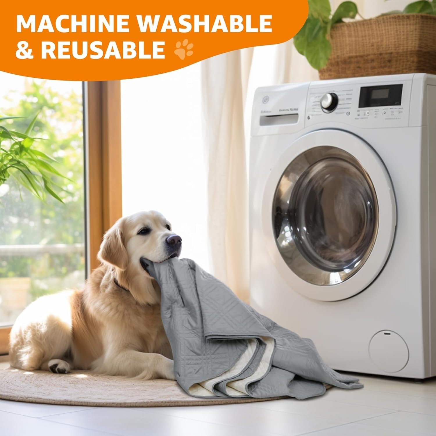 Waterproof Dog Couch Cover - Non-Slip Pet Blanket for Sofa & Furniture Protection, Soft Washable Dog Bed Cover 68x82 Inches (Grey) - Perfect for Large Dogs, Pets with Accidents, and Multi-Pet Households