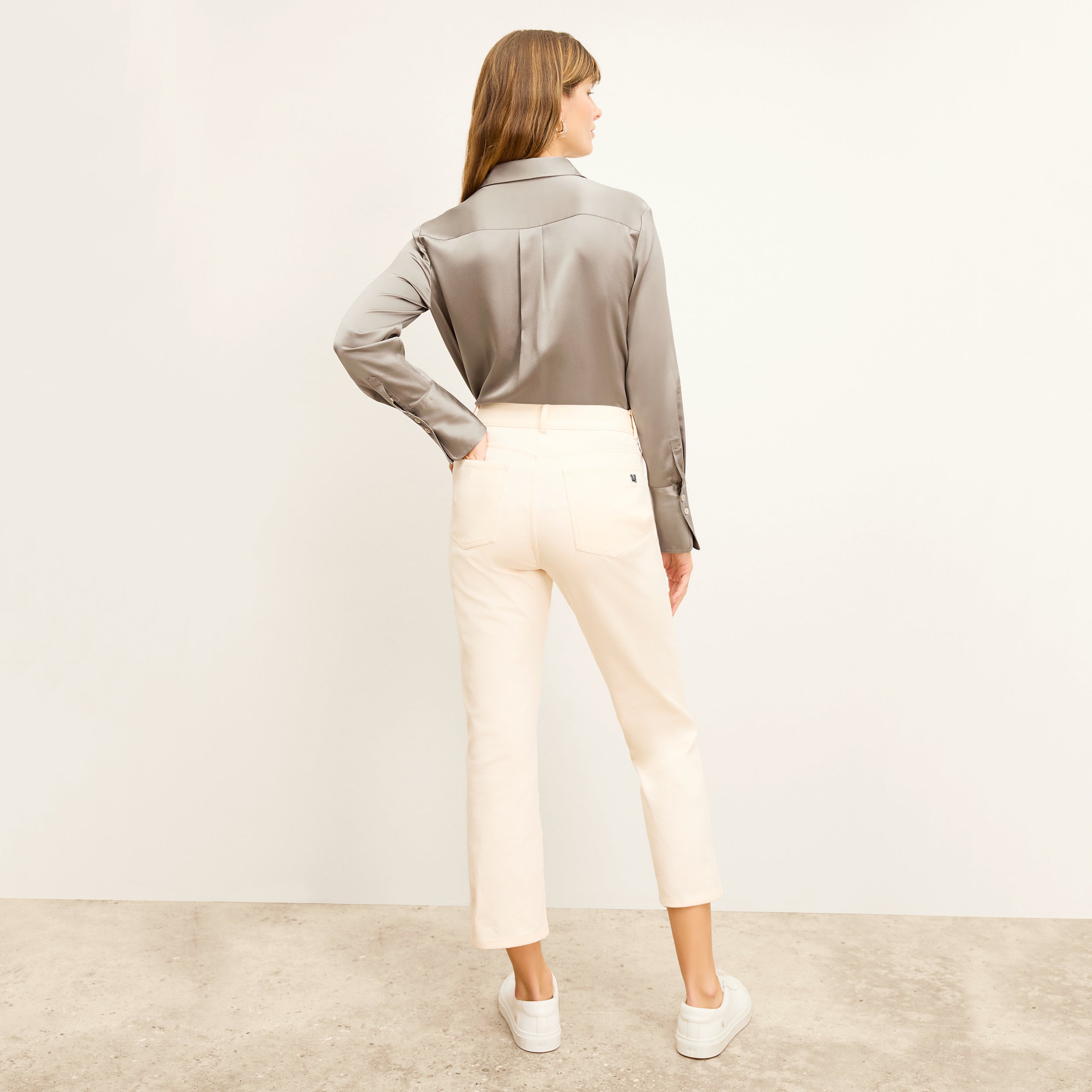 Vintage 90s Daria High-Waisted Eco-Friendly Jeans - Better Than Denim in Bright Ivory | Retro Fashion for Women, Casual Wear & Street Style Outfits