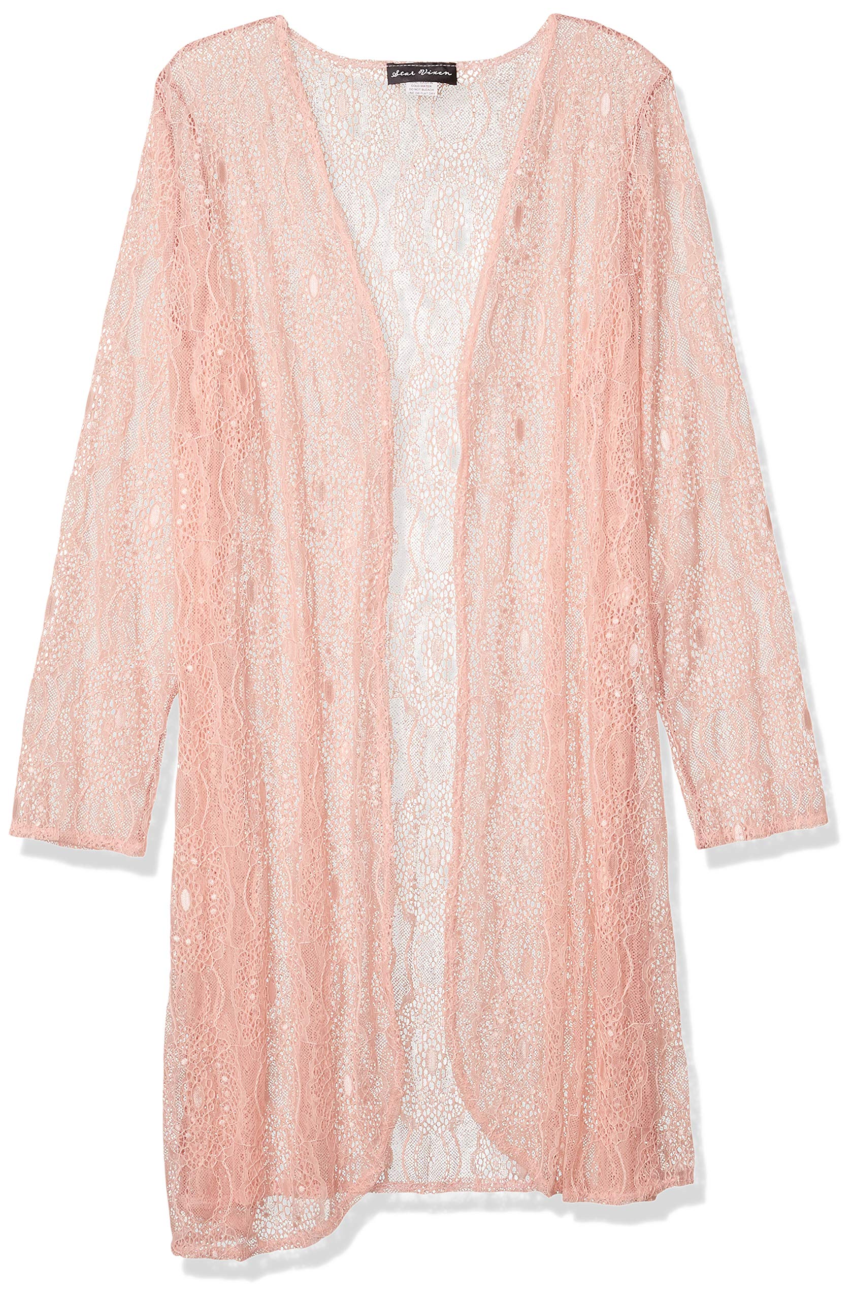 Star Vixen Women's Long Sleeve Open Front Cardigan Sweater - Lightweight Knit Wrap Cover Up for Fall & Winter - Perfect for Office, Date Night and Casual Outfits