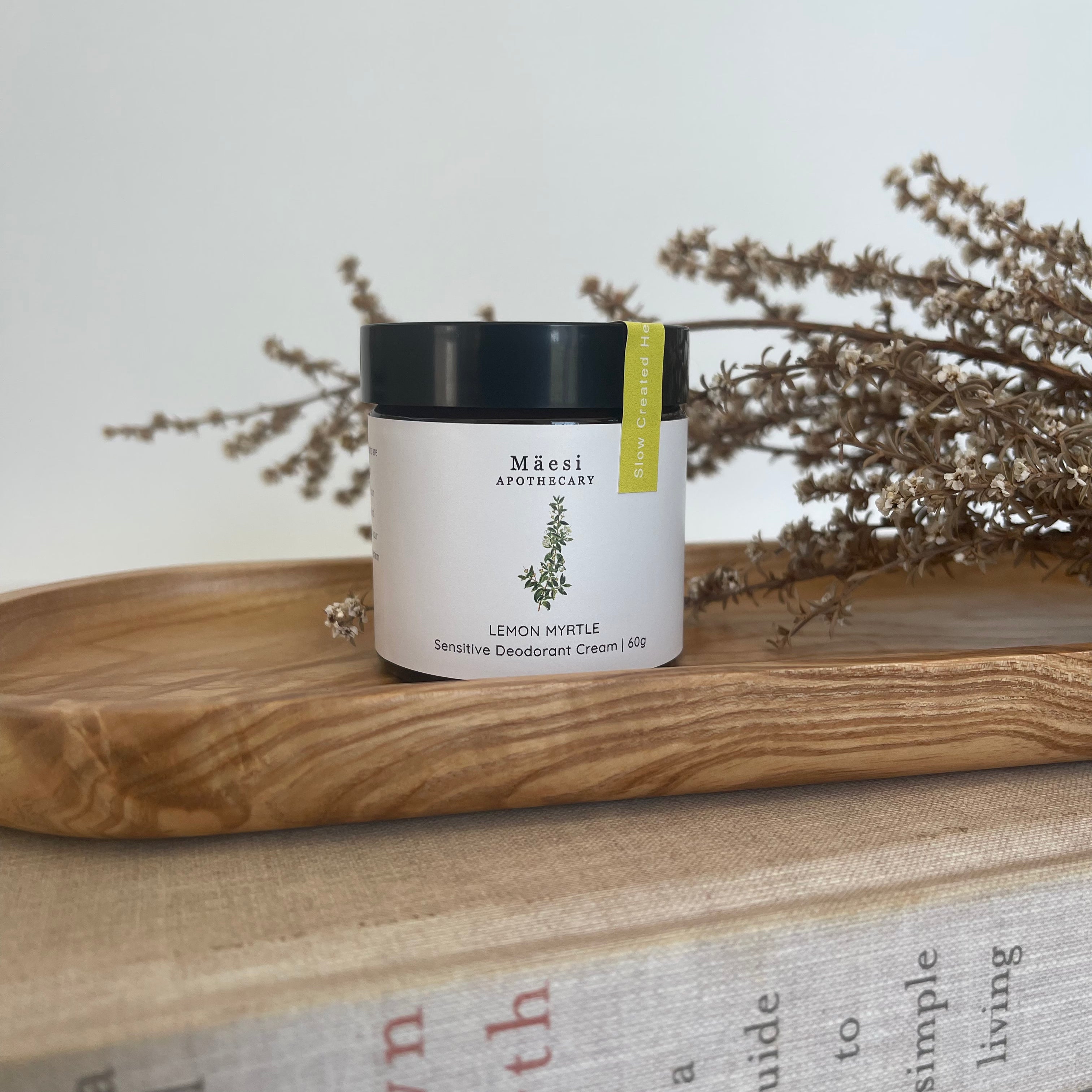 Natural Sensitive Skin Deodorant with Lemon Myrtle - Aluminum-Free, Gentle Formula for Women & Men - Perfect for Daily Use, Gym & Outdoor Activities