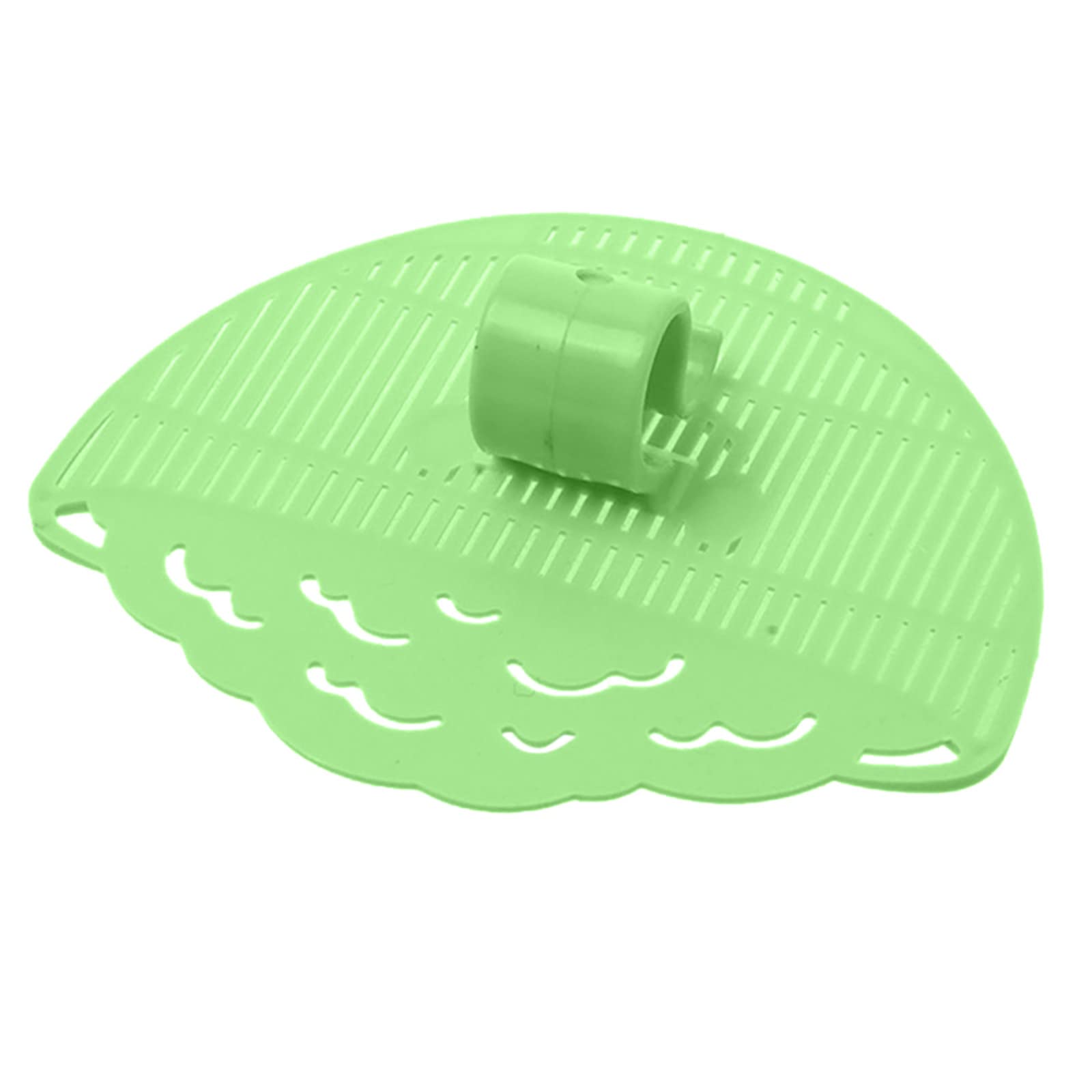 GILIGEGE 1 Pack Durable Plastic Half Round Rice Washing Sieve - Kitchen Strainer & Dishwashing Rack Over Sink - Perfect for Washing Rice, Vegetables, and Draining Dishes (Green, One Size)