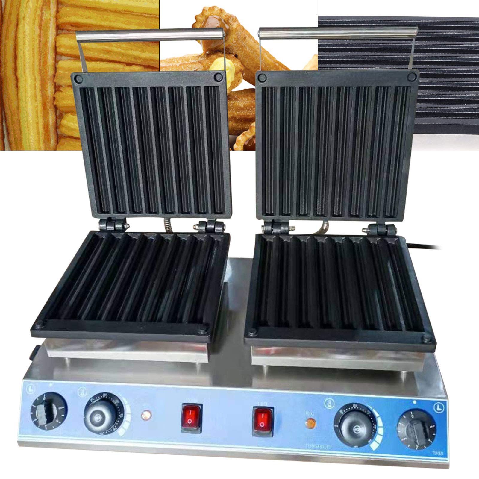 Commercial Electric Churro Maker Machine 110V/220V - 16pc Dual Churro Baker for Spanish Donuts - Professional Churros Making Machine for Restaurants, Food Trucks & Home Baking