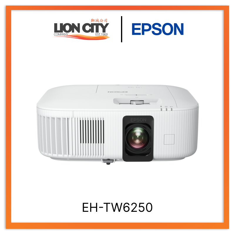 Epson EH-TW6250 4K PRO-UHD 3LCD Smart Home Theater Projector - Ultra HD Movie Streaming, Gaming & Outdoor Entertainment