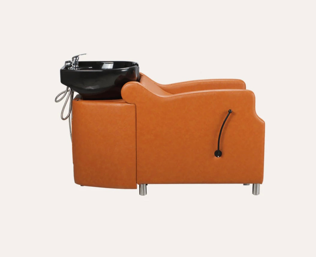 Amare Salon Shampoo Bowl & Chair - Professional Hair Washing Station for Salons & Barbershops - Perfect for Hair Styling, Washing & Conditioning Treatments