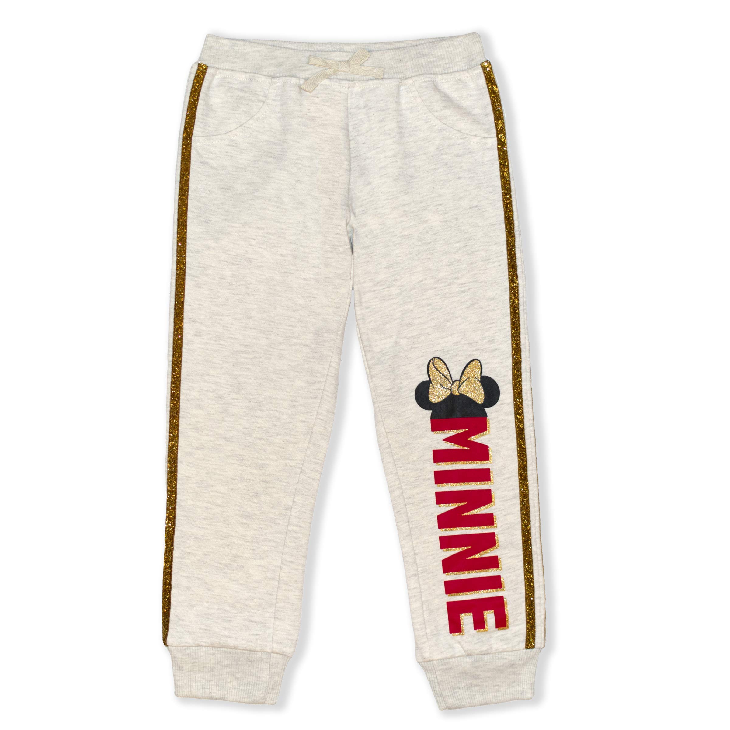 Disney Minnie Mouse Girls 2-Pack Cotton Pants for Toddler & Kids - Soft Playwear for Daycare, School & Playdates