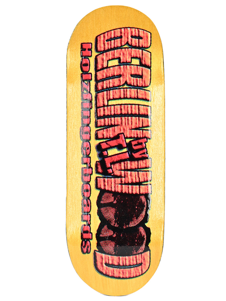 Berlinwood Fingerboard Deck - Old School BW Style | Professional Finger Skateboard for Tricks & Stunts | Perfect for Skateboard Enthusiasts & Collectors