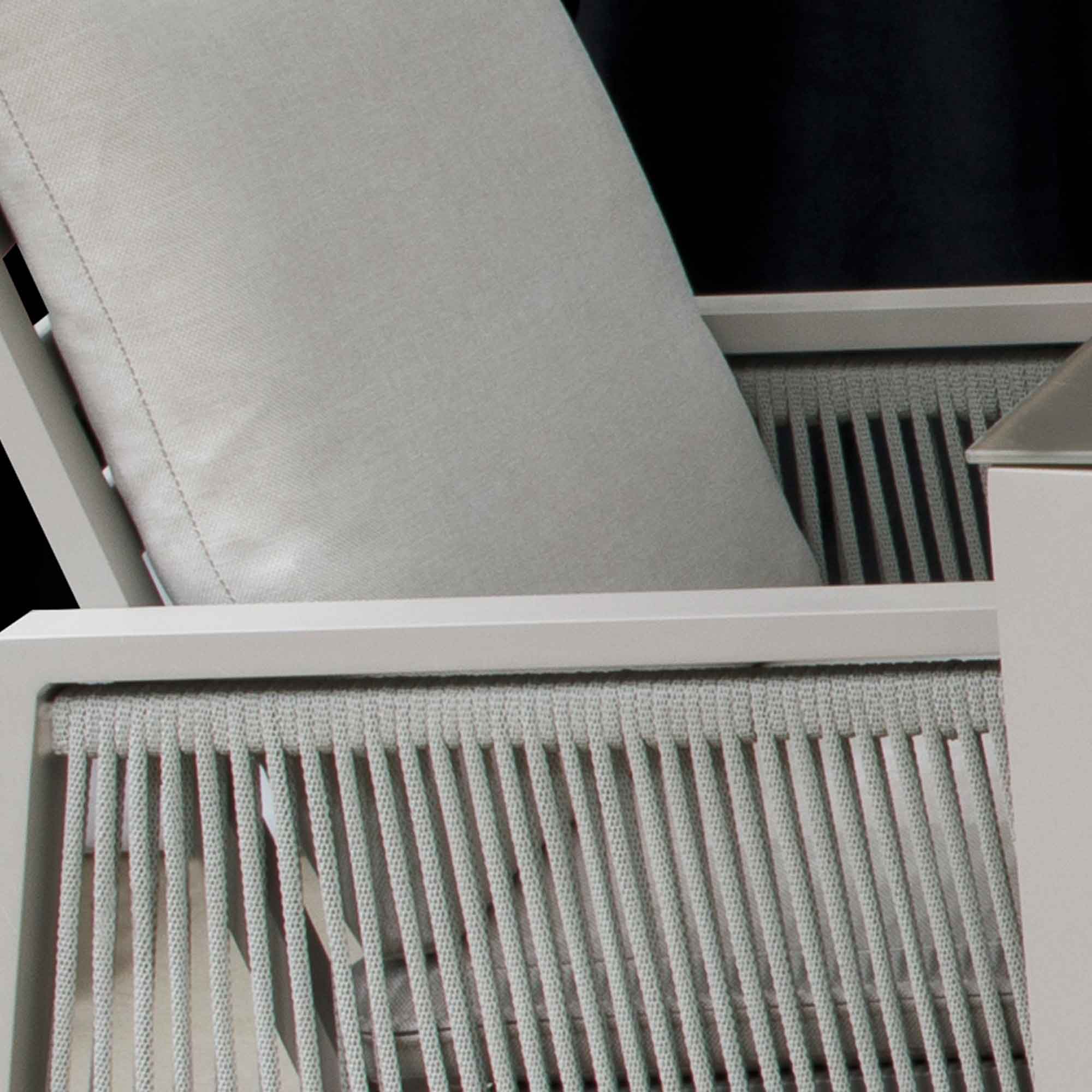 Fusion 7-Piece Outdoor Dining Set with Weatherproof Aluminum Frame - Light Grey Patio Furniture for Backyard, Garden & Poolside Dining | DG274