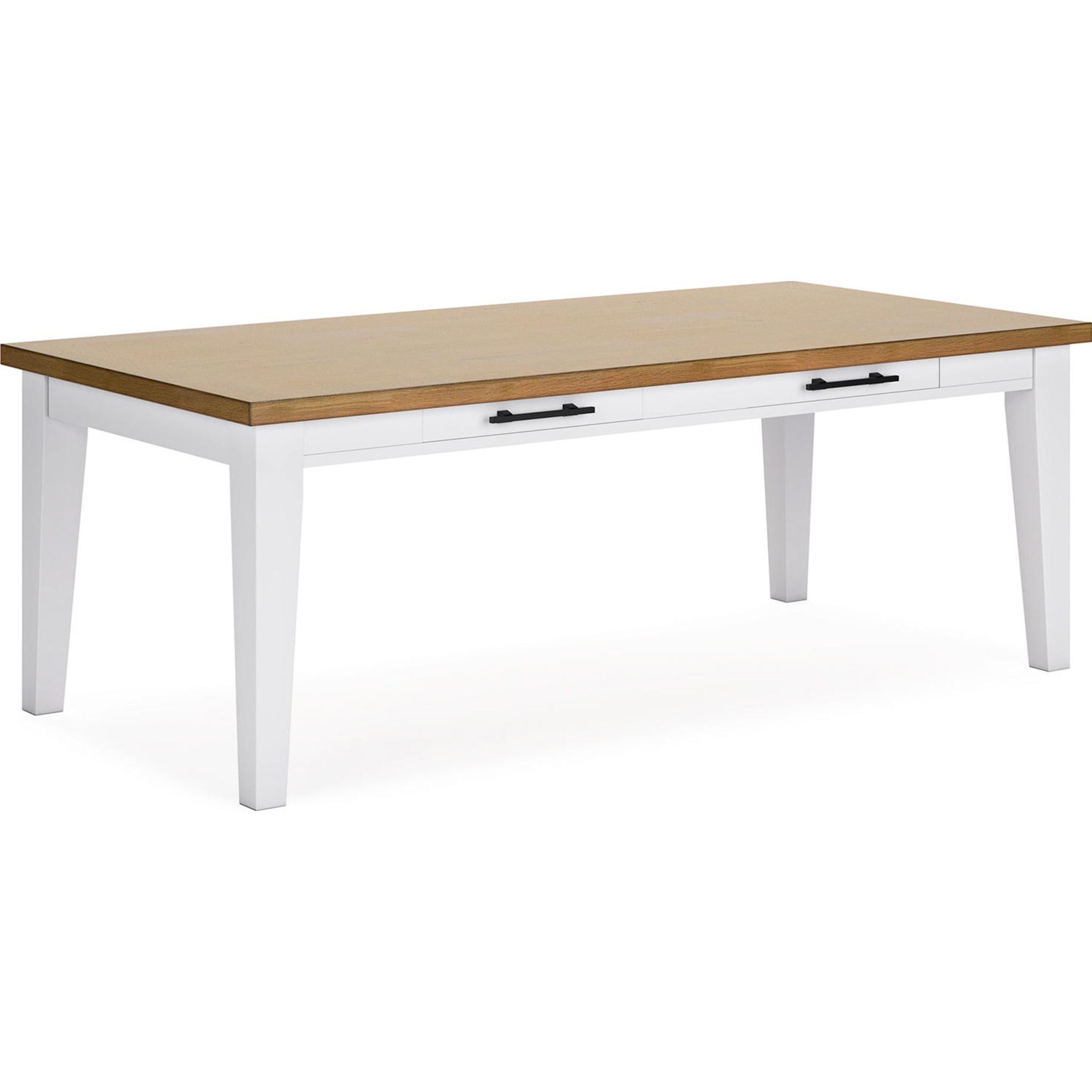 Ashbryn White and Natural Wood Dining Table (D844-25) - Perfect for Modern Kitchens, Dining Rooms, and Small Spaces