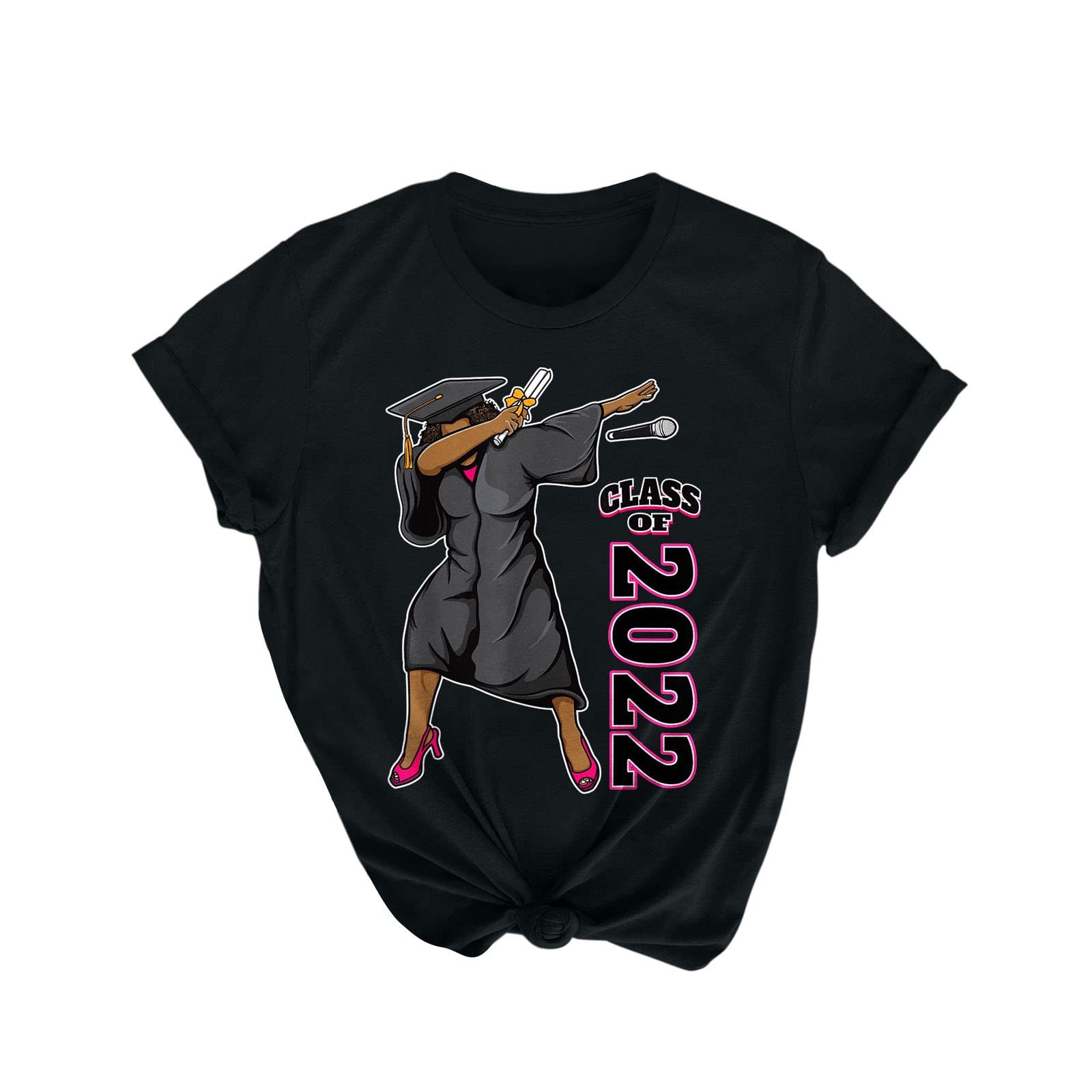 Women's Short Sleeve Graphic T-Shirt - Casual Summer & Fall Tee for Graduation, Party, Work - Comfortable Cotton Top for Everyday Wear