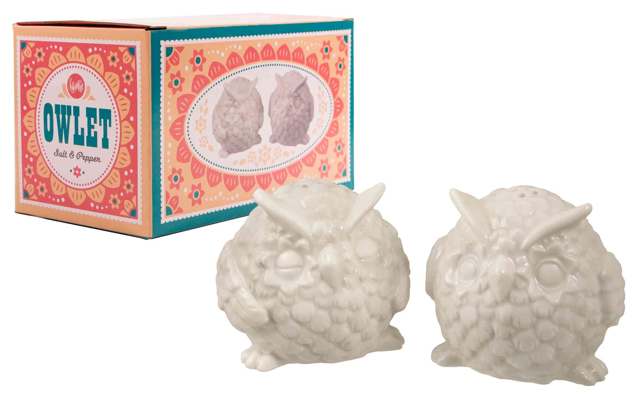 Stylish Owl-Shaped Salt and Pepper Shaker Set - Ceramic Kitchen Condiment Dispenser for Dining Table, Restaurant, or Home Decor