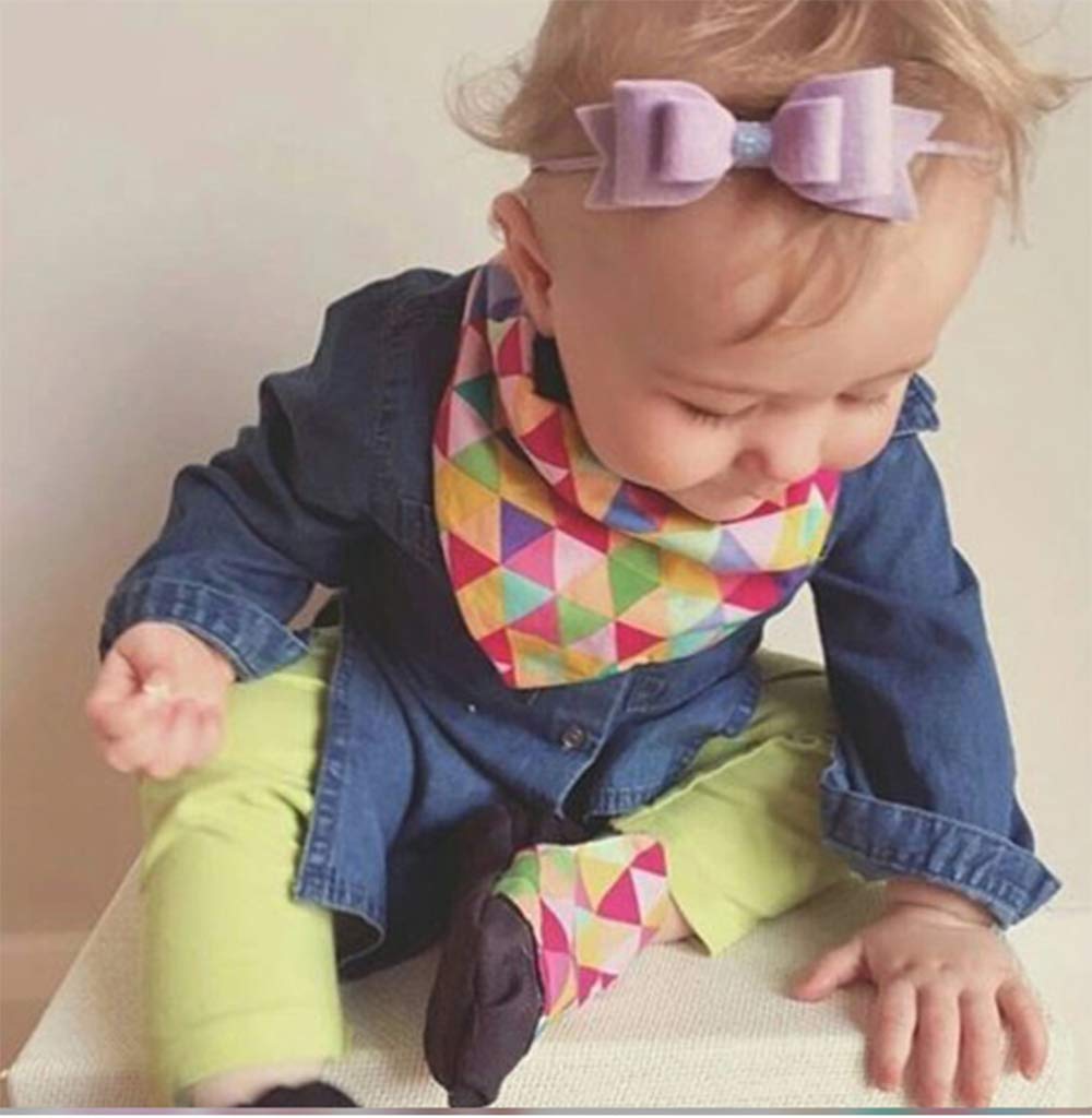 Flairs New York Baby Infant Christmas Holiday Floral Elastic Headbands - Soft Stretchy Hair Bands for Girls, Toddlers & Newborns - Perfect for Holiday Photos, Birthday Parties & Special Occasions