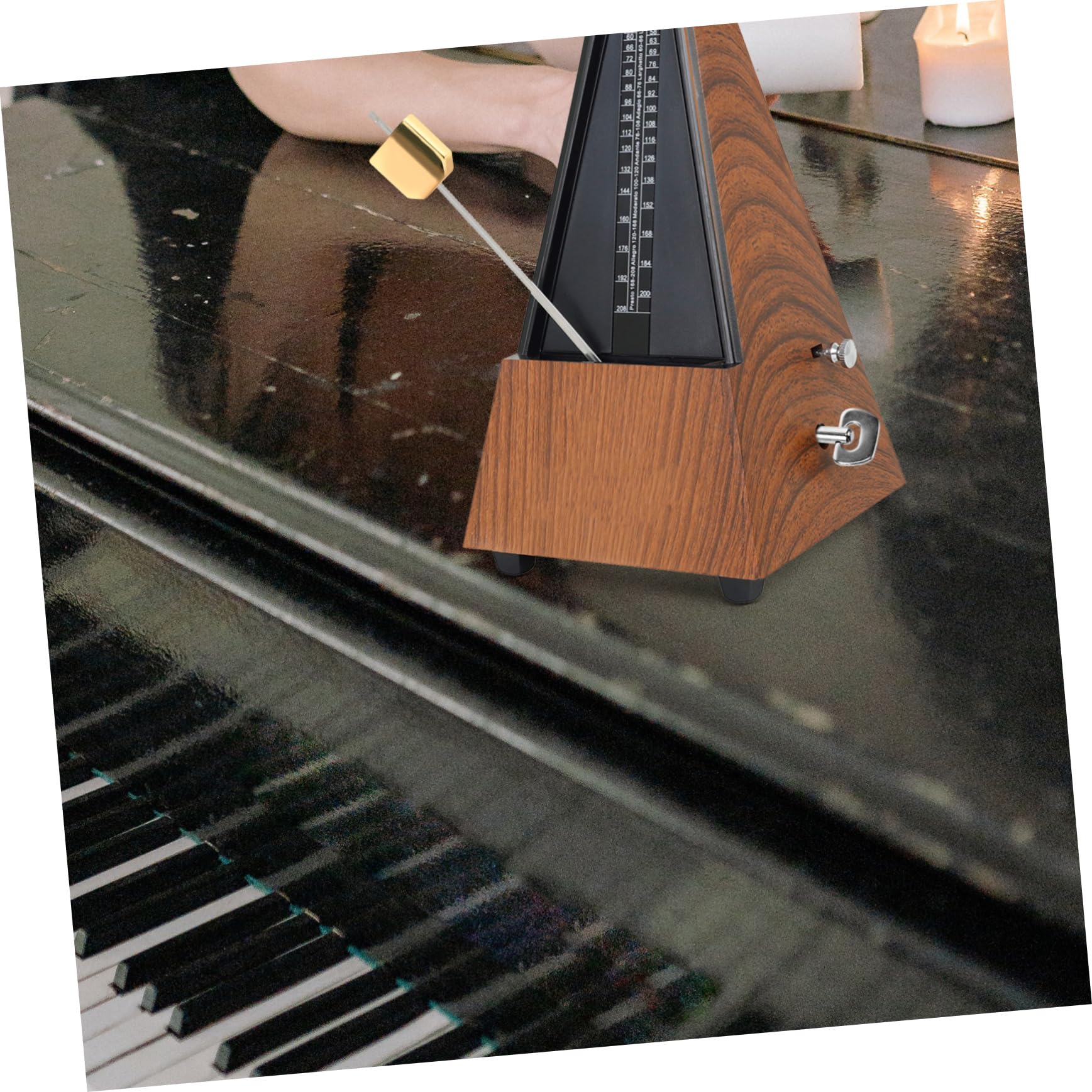 1 Set Piano Metronome Knob & Wired Accessories with Transparent Lid - Replacement Sliding Block Parts for Keyboard & Mechanical Pianos | Perfect for Piano Maintenance, Repair and DIY Projects