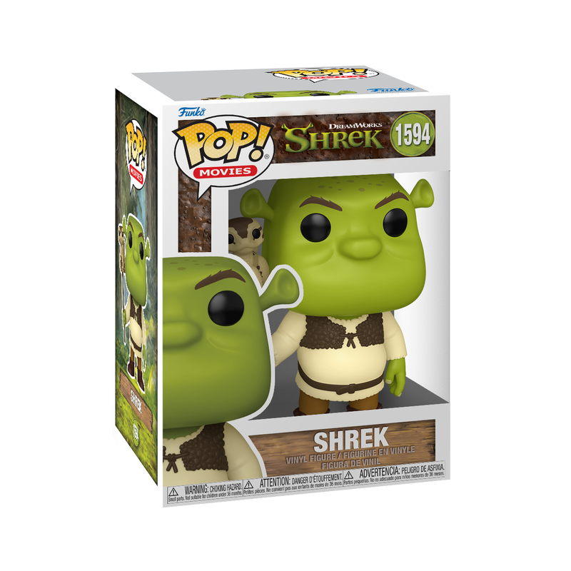 Shrek Funko Pop Vinyl Figure #1594 with Protector Case - Collectible Movie Character Toy for Display & Gifts