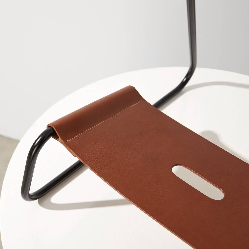 MINIM Sling Guitar Stand - Lightweight & Portable Tan/Black - Perfect for Acoustic & Electric Guitars - Ideal for Home, Studio & Travel Use
