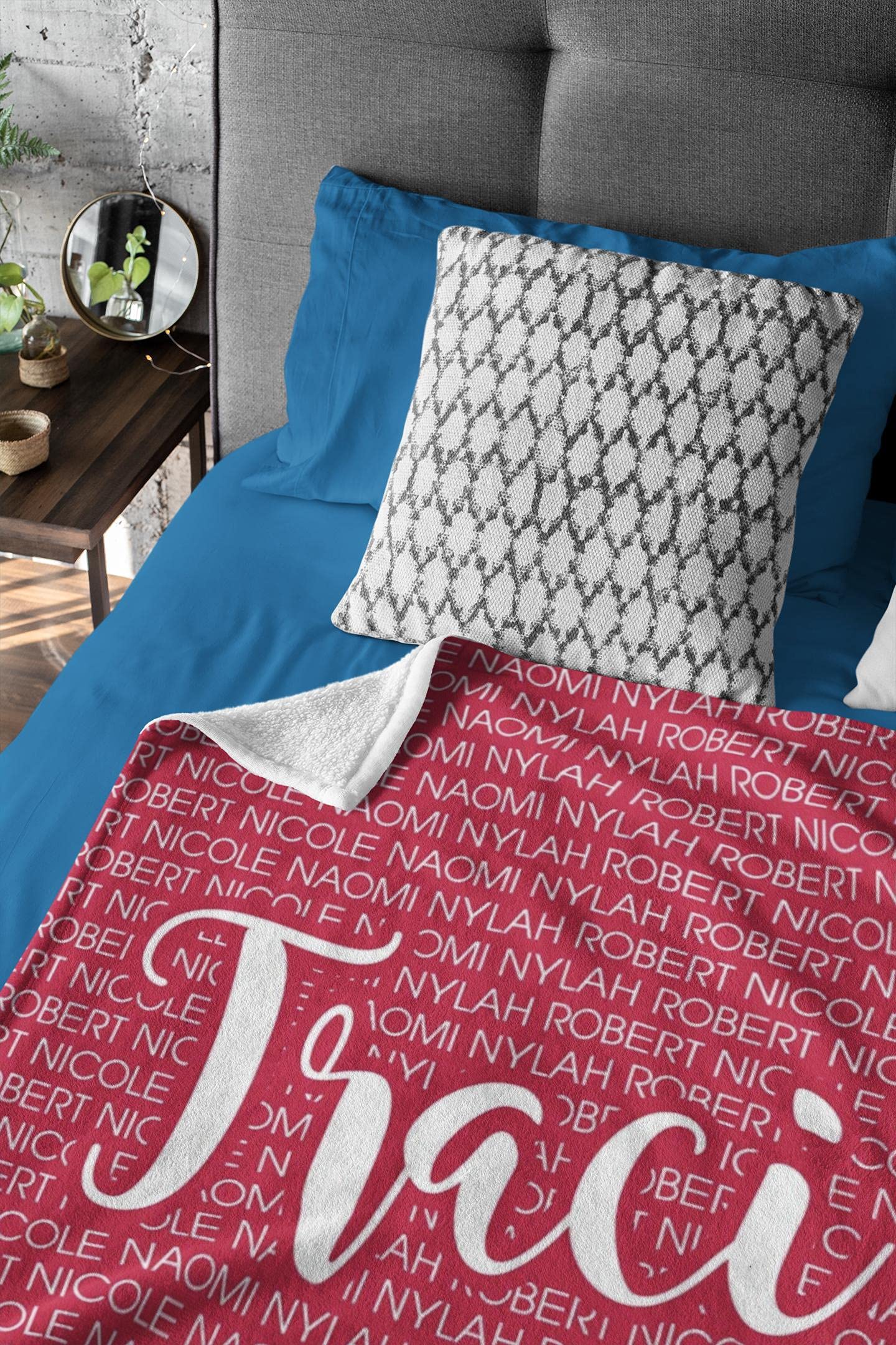 Custom Personalized Blanket for Mom with Name - Unique Gift from Daughter/Son - Soft Fleece Throw Blanket for Mother's Day, Birthday, Christmas - Cozy Home Decor for Bedroom, Couch & Travel
