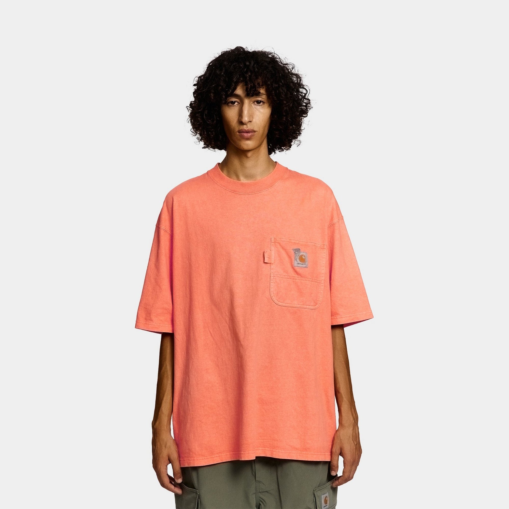 Carhartt WIP x INVINCIBLE Pigment Dyed T-Shirt - Vintage Washed Cotton Tee for Men | Casual Streetwear & Everyday Wear