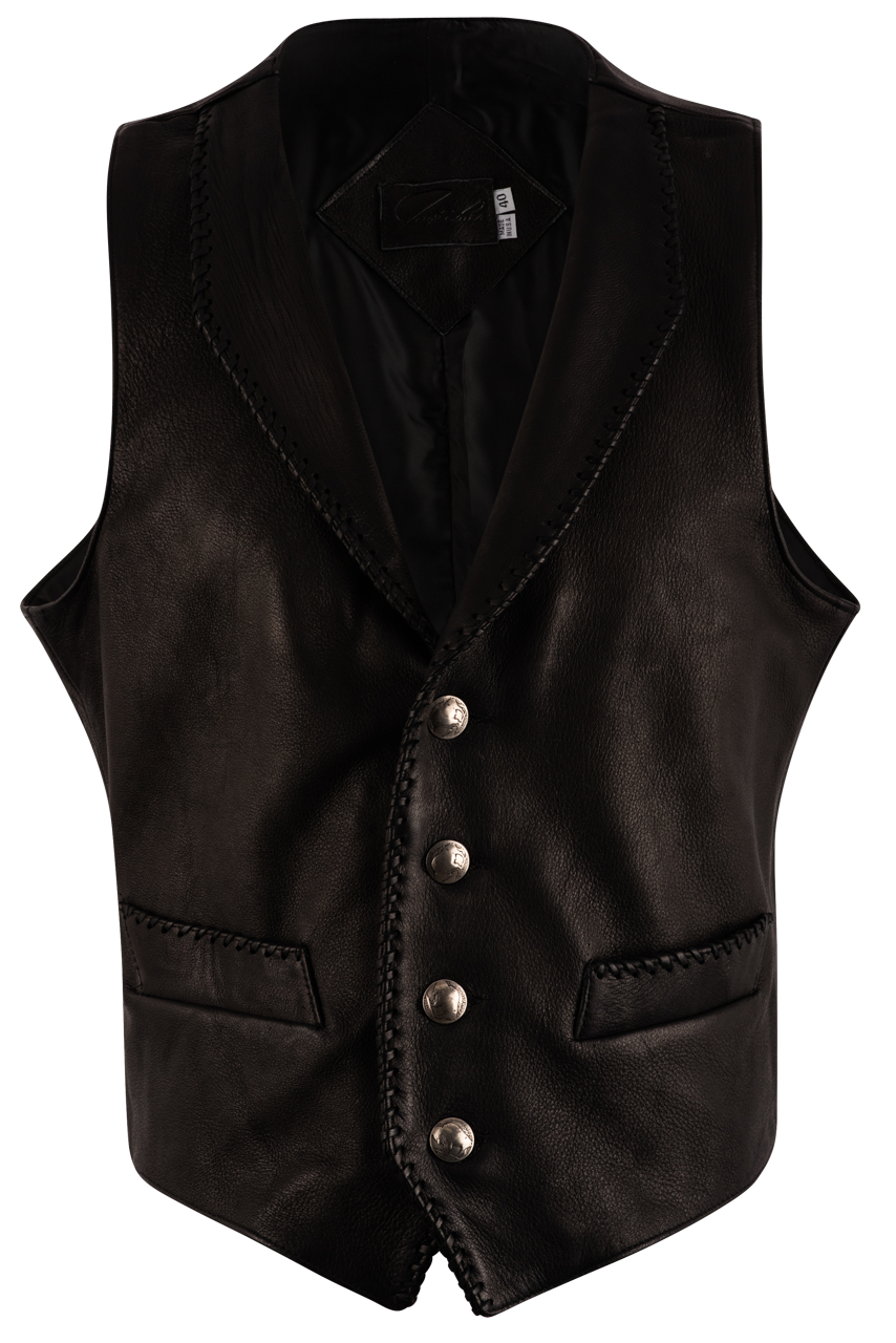 Premium Genuine Deerskin Leather Vest for Men & Women - Soft & Durable Handmade Western Style Jacket - Perfect for Outdoor Adventures, Rodeo, and Casual Wear