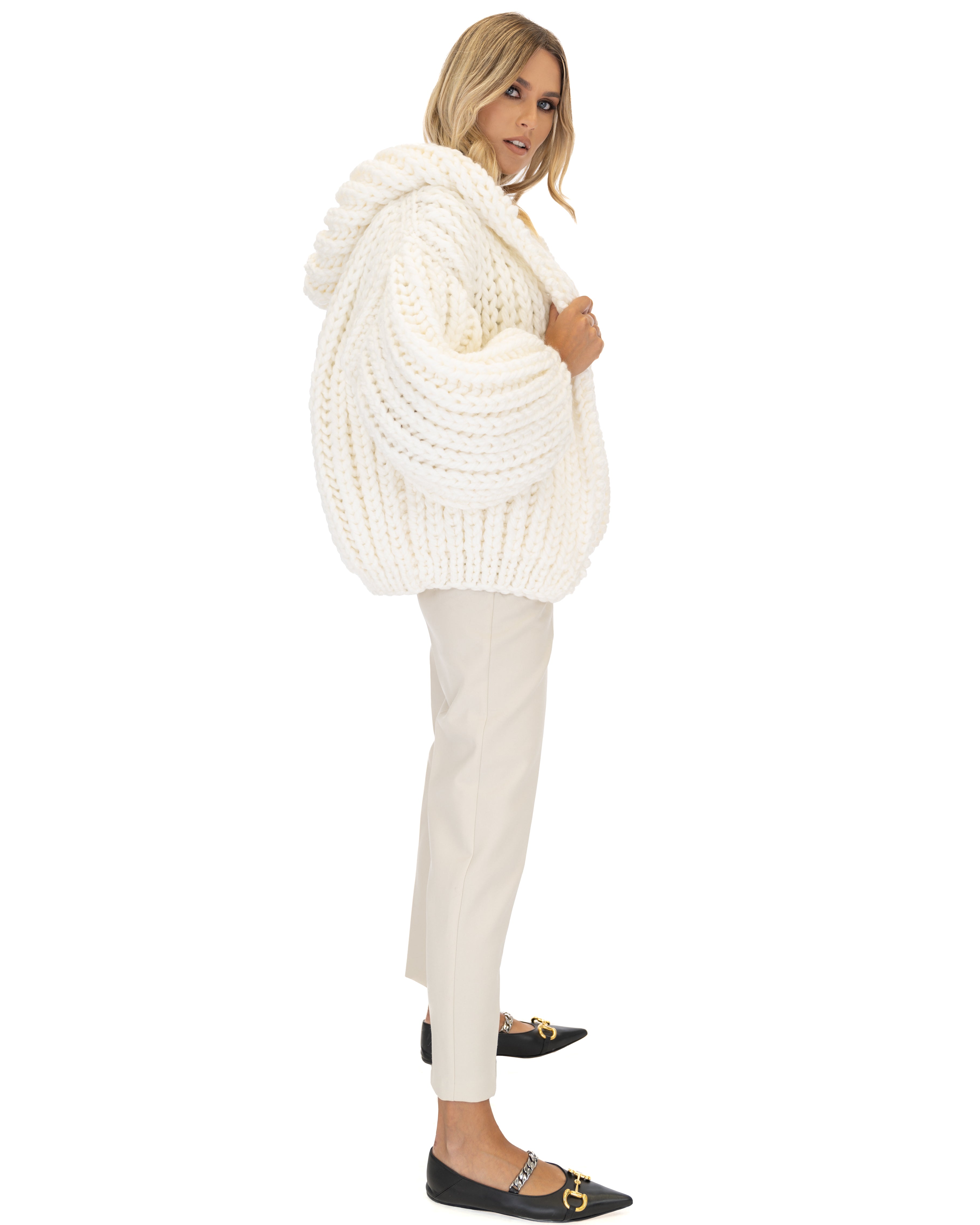 Stylish Hooded Chunky Cardigan for Women - Cozy Oversized Knit Sweater | Perfect for Fall, Winter & Casual Outfits