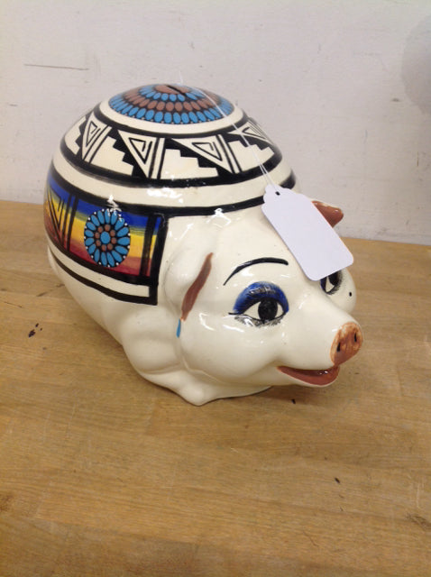 14-Inch Signed Ceramic Piggy Bank for Savings - Handcrafted Money Box for Kids & Adults | Perfect for Birthday Gifts, Home Decor & Financial Education