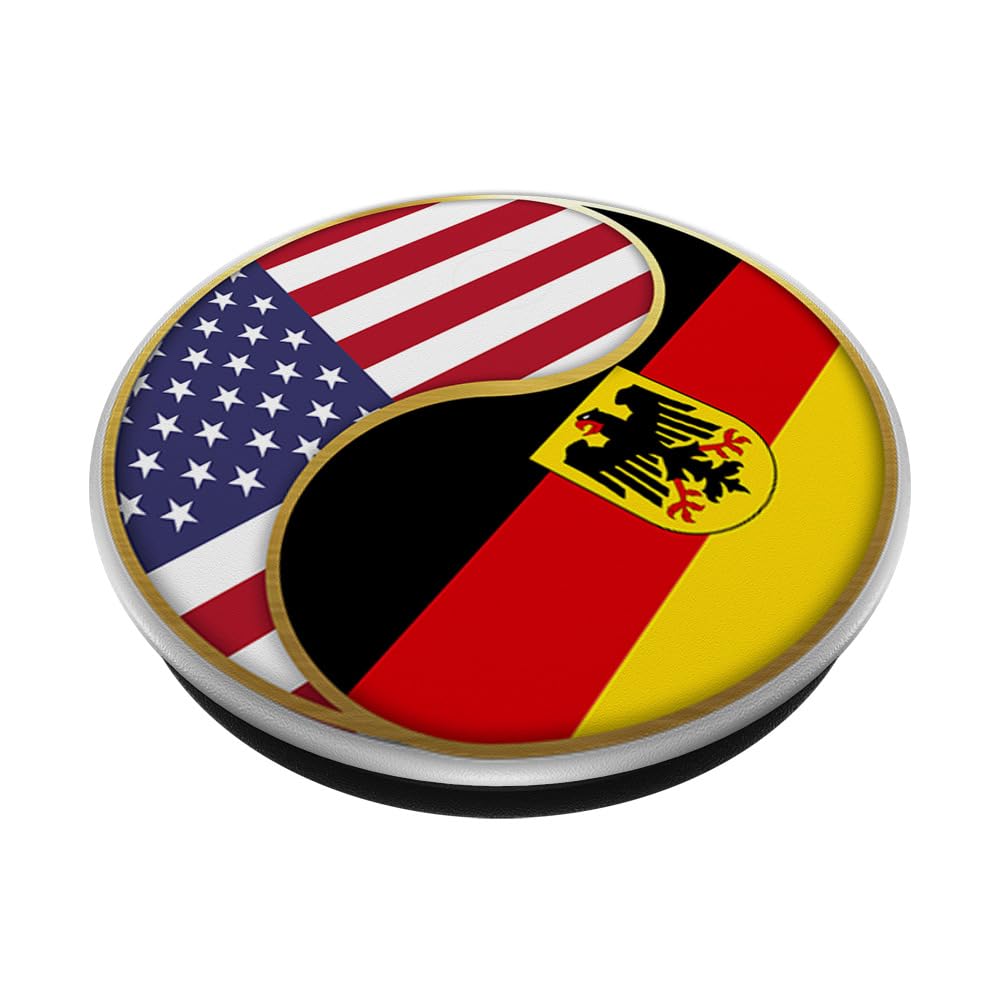 German American Flag PopSockets - Swappable PopGrip for Phones | Patriotic Germany USA Design | Perfect for Travel, Gifts & Phone Accessories