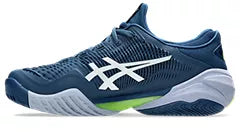 ASICS Men's Court FF 3 Tennis Shoes - Mako Blue/White - High-Performance Indoor & Outdoor Court Shoes for Competitive Play