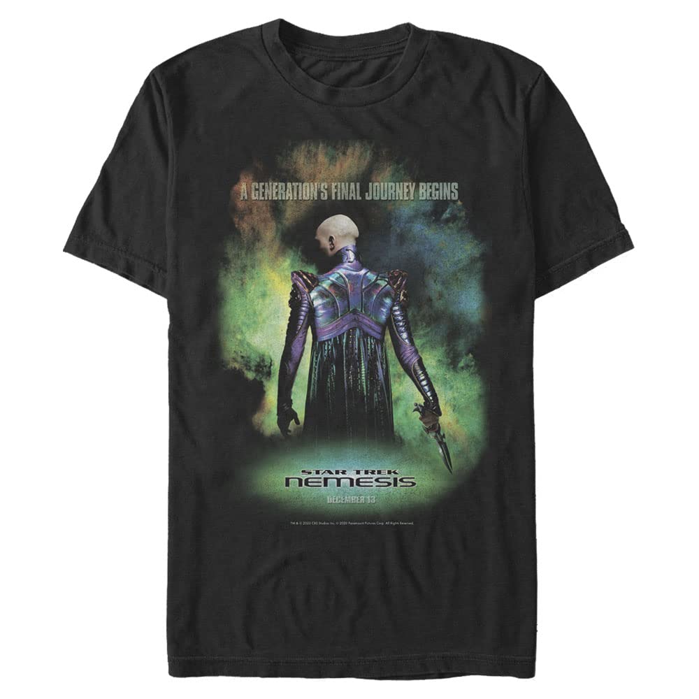 Star Trek Men's Big & Tall Final Nemesis Black 3X-Large Tall T-Shirt | Sci-Fi Movie Merchandise for Fans & Collectors | Perfect for Cosplay, Conventions & Casual Wear