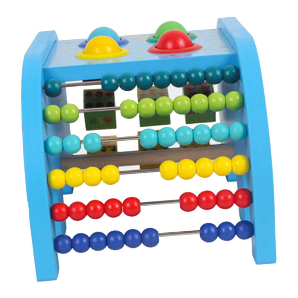Enakshi Wooden Elephant Abacus & Puzzle Toy for Kids Ages 3-6 - Montessori Math Learning, Fine Motor Skills Development - Educational Preschool Toy for Counting & Shape Sorting - Perfect for Classroom & Homeschool Activities