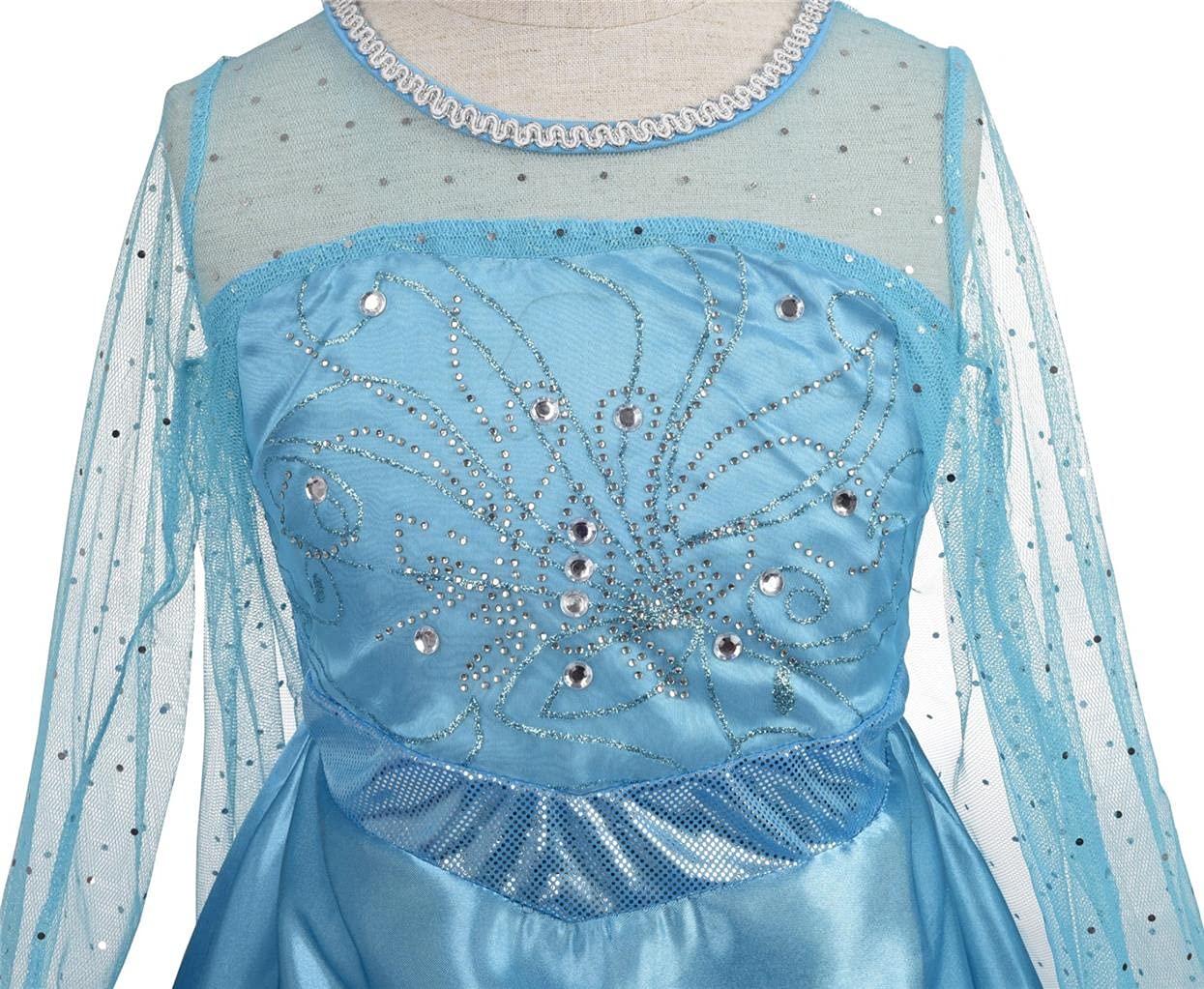 Toddler Girls' Ice Princess Dress Costume - Elegant Fancy Party Dress for Birthday, Halloween & Christmas | Perfect for Dress-Up, Pageants & Special Occasions