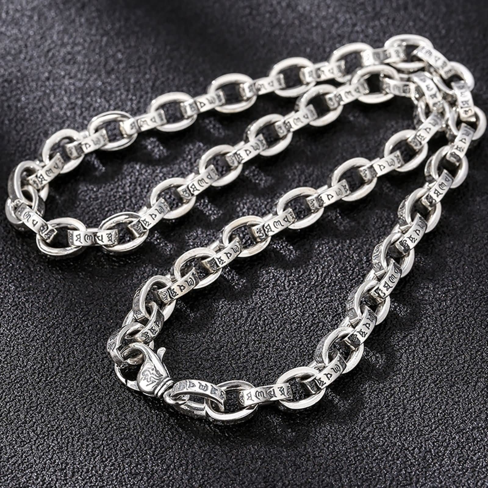 Sterling Silver Men's Necklace - 8.5mm Width Rolo Chain with Spring Ring Clasp (20-28 Inch Adjustable) | Fashion Jewelry for Men, Gifts for Him, Wedding, Anniversary & Everyday Wear