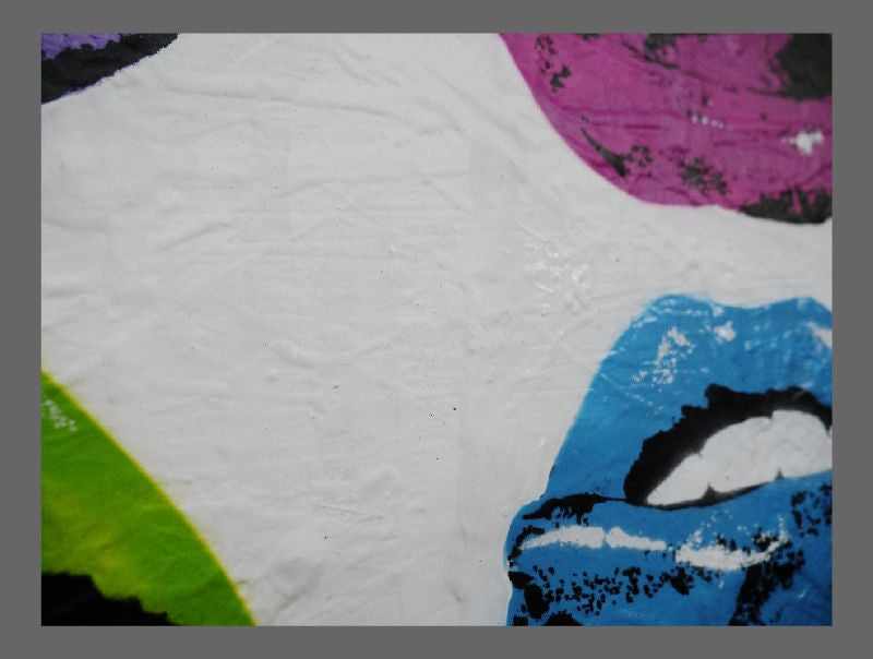 Urban Pop Lips Tongue Art Print - Trendy Wall Decor for Living Room, Bedroom & Office - Modern Pop Art Home Decoration