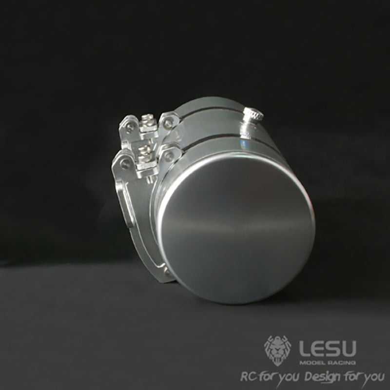 LESU 110mm x 50mm Metal Oil Tank Case for 1/14 Scale RC Tractor Truck - DIY Accessory for Tamiya King Hauler & Globe Models - Perfect for Radio Control Hobbyists & Scale Model Builders