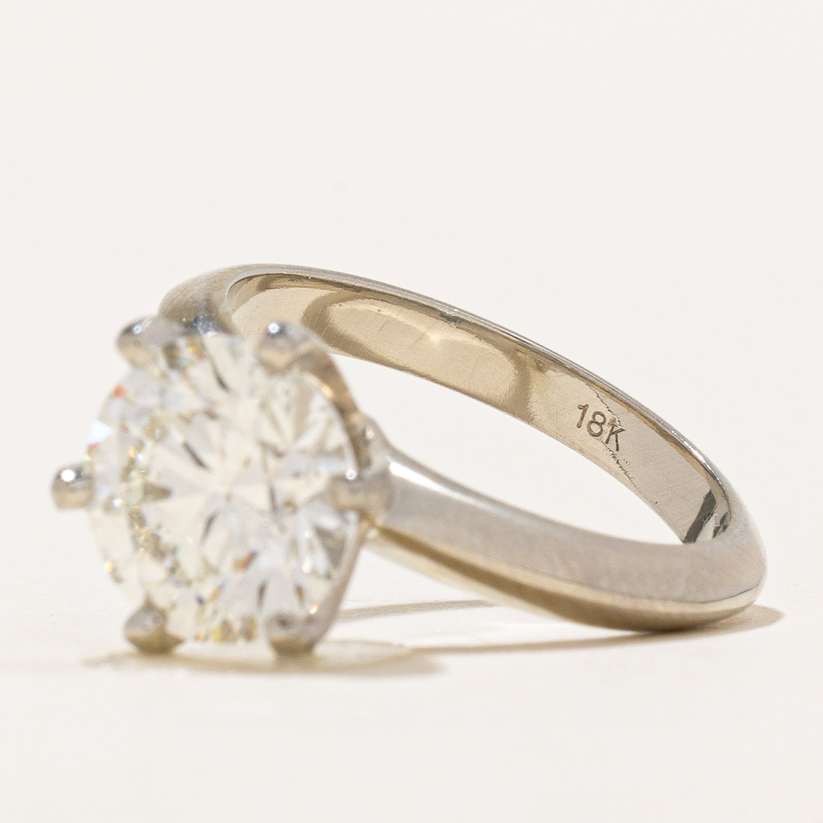 GIA Certified 2.50ct Solitaire Diamond Engagement Ring - VS2 Clarity, K Color, Excellent Cut, Size 5 | Perfect for Proposals, Weddings & Anniversary Gifts