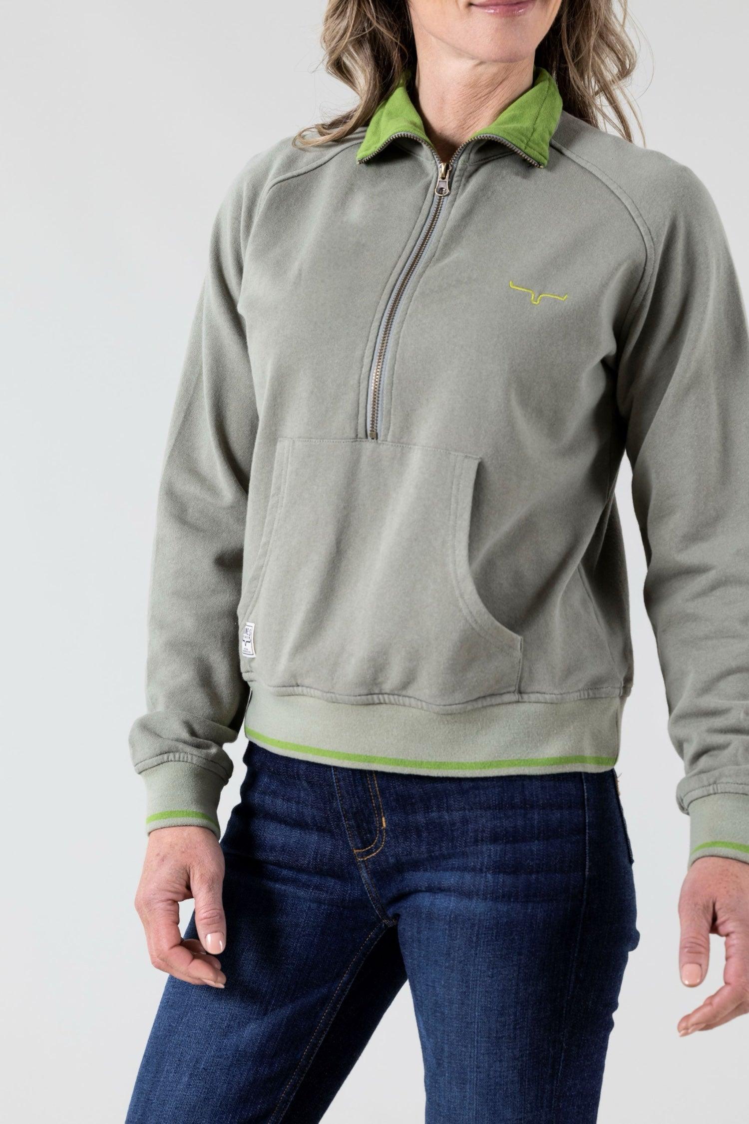 Maybelline Cropped QZ Sweatshirt for Women - Soft Casual Pullover with Trendy Streetwear Style | Perfect for Everyday Wear, Gym, and Weekend Outfits