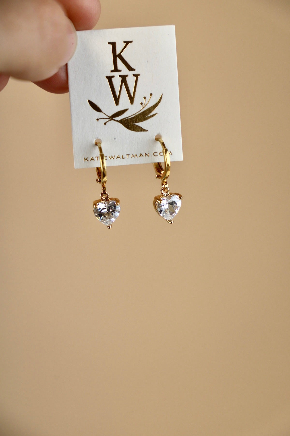 CZ Heart Huggies Earrings - Dainty Cubic Zirconia Stud Earrings for Women, Perfect for Valentine's Day Gifts, Anniversary or Everyday Elegance