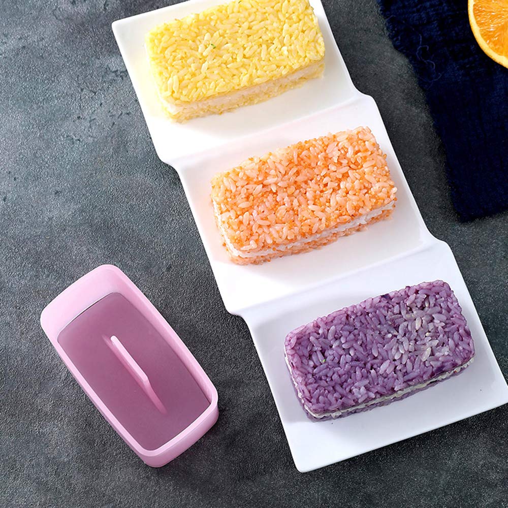 Non-Stick Spam Musubi Maker & Onigiri Sushi Rice Ball Mold - 2-Piece Japanese Bento Making Kit for Perfect Homemade Sushi, Rice Balls & Lunch Box Meals - Ideal for Home Cooking, Meal Prep & Party Snacks