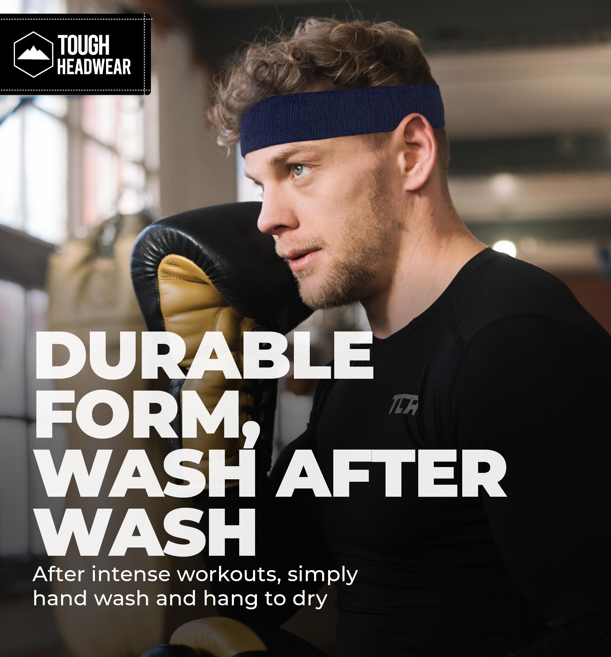 Premium Terry Cloth Sweatband Set - Breathable Headbands & Wristbands for Men & Women | Ideal for Tennis, Basketball, Gym Workouts & Sports Activities | Stay Dry During Intense Exercise & Fitness Training