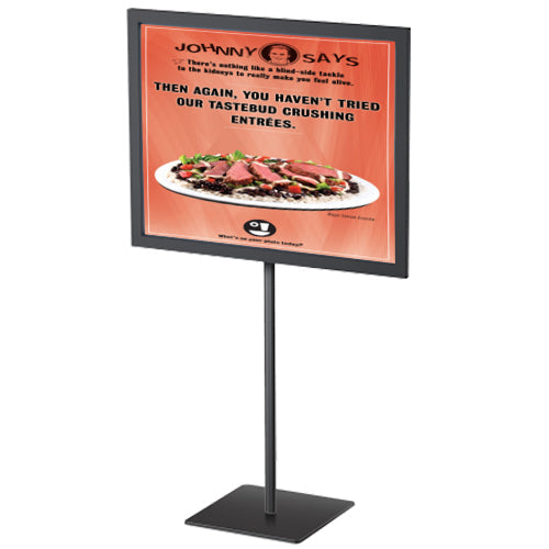 8.5x11 Inch Lightweight Countertop Pedestal Display Stand - Two-Sided Fixed Height Acrylic Sign Holder for Retail Stores, Restaurants & Trade Shows