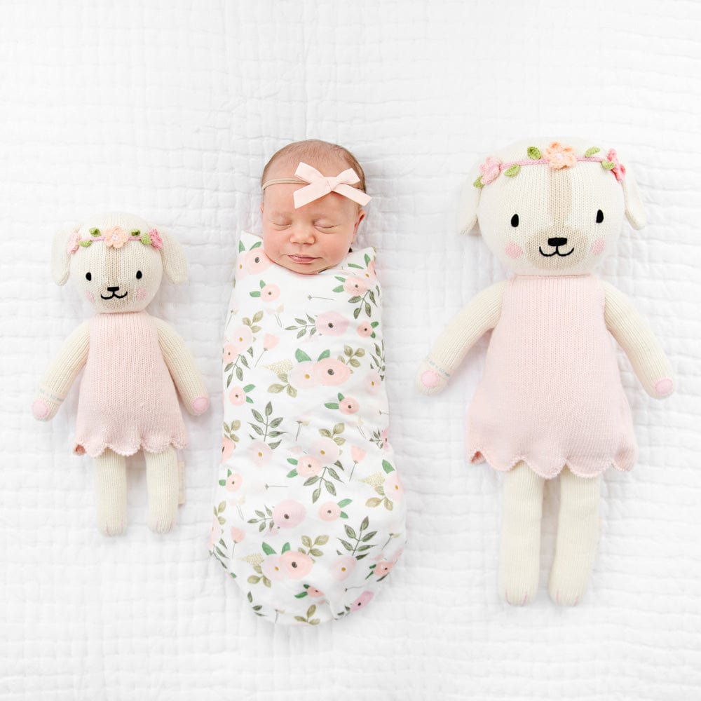 Cuddle+Kind Charlotte the Dog Plush Toy - Handmade Organic Cotton Stuffed Animal for Kids & Adults | Perfect for Gifts, Nursery Decor, and Comfort Companionship