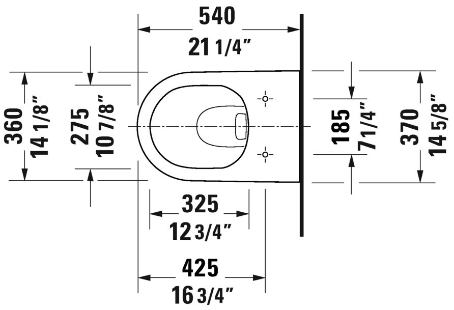 Duravit D Neo Wall Mount Rimless Toilet Bowl 2577090092 - Modern Space-Saving Bathroom Design for Small Homes & Apartments