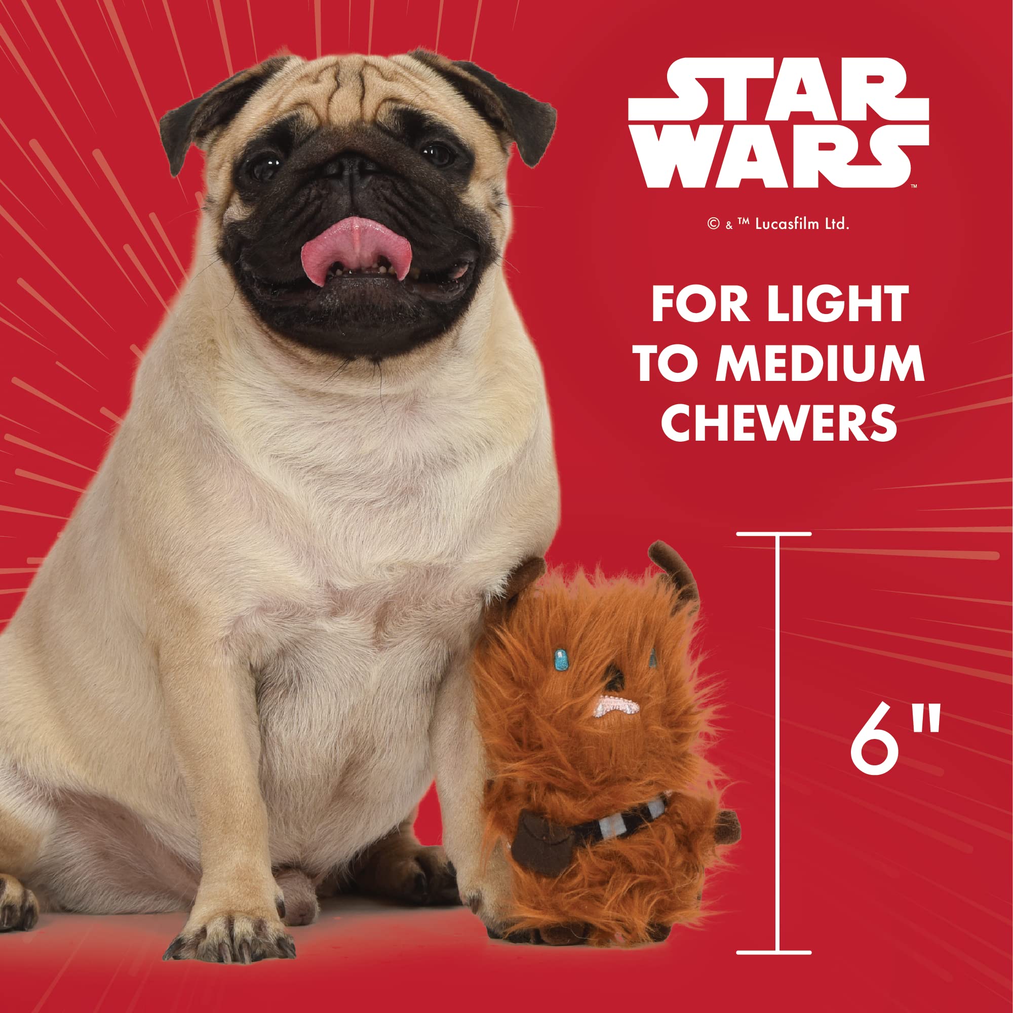 Star Wars Chewbacca Squeaky Dog Toy - 6