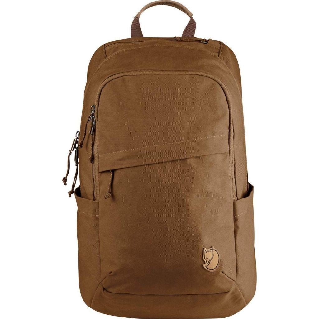 Fjallraven Raven 15 20L Backpack Chestnut Brown - Lightweight Hiking Daypack for School, Travel & Outdoor Adventures