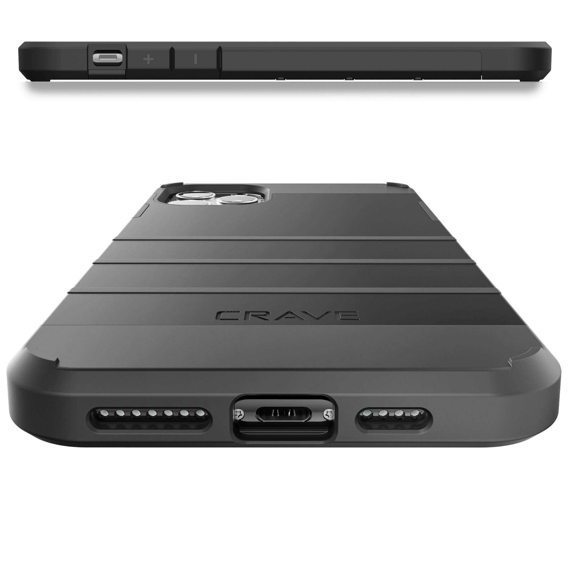 **Crave Heavy-Duty Shockproof Case for iPhone 11 Pro Max (6.5 Inch) - Black | Military-Grade Protection | Slim Fit & Anti-Scratch | Perfect for Outdoor, Travel & Daily Use**