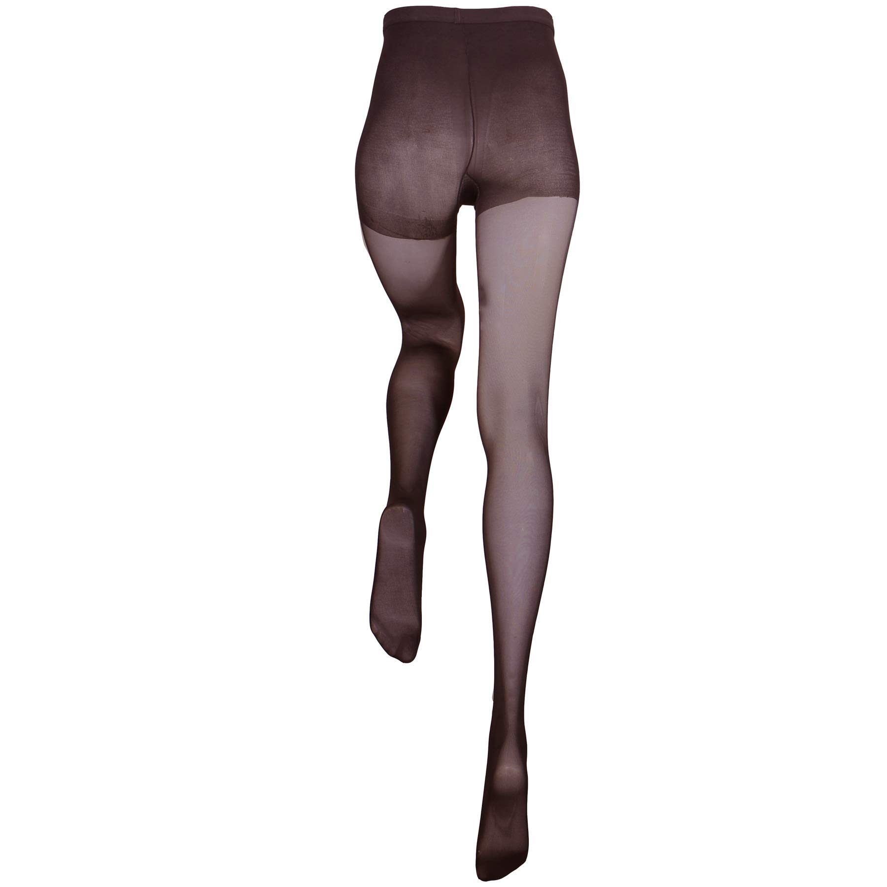 Truform Sheer Compression Pantyhose 8-15 mmHg - Women's Shaping Tights 20 Denier Black Queen Size - Perfect for Work, Travel & Everyday Comfort