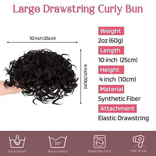 Messy Bun Hair Piece - Stretchy Elastic Drawstring Ponytail Holder for Women | Perfect for Workouts, Yoga, and Everyday Hairstyles