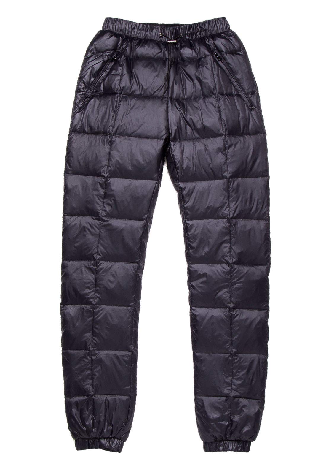 Flygo Women's Packable Winter Warm Snow Pants - Waterproof Insulated Ski Trousers with Utility Pockets for Outdoor Activities (Black) | Perfect for Skiing, Snowboarding & Cold Weather Adventures