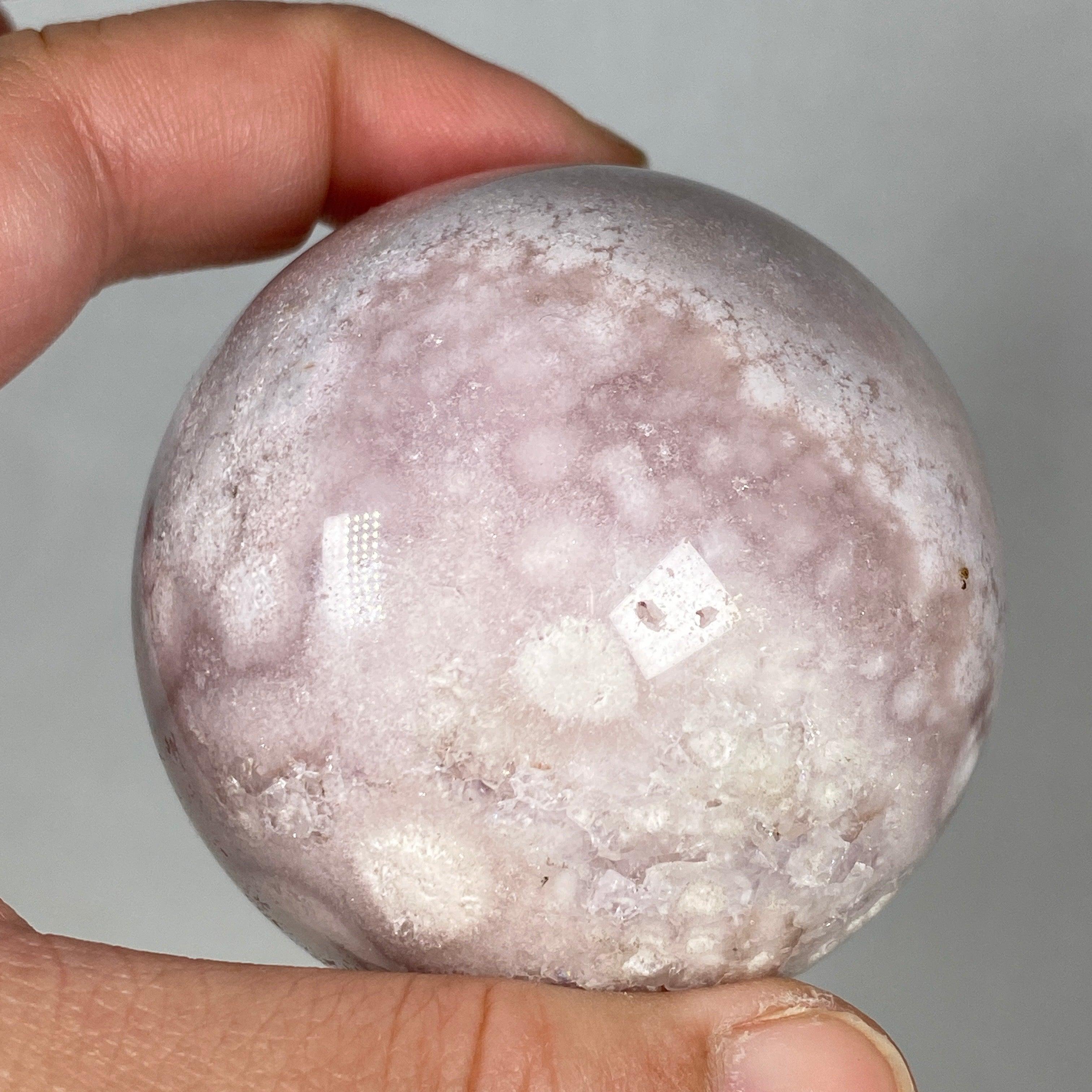 Natural Pink Amethyst Crystal Sphere - Healing Stone for Meditation, Reiki & Home Decor (PAMS 04) | Perfect for Spiritual Healing, Yoga Spaces & Gift Giving