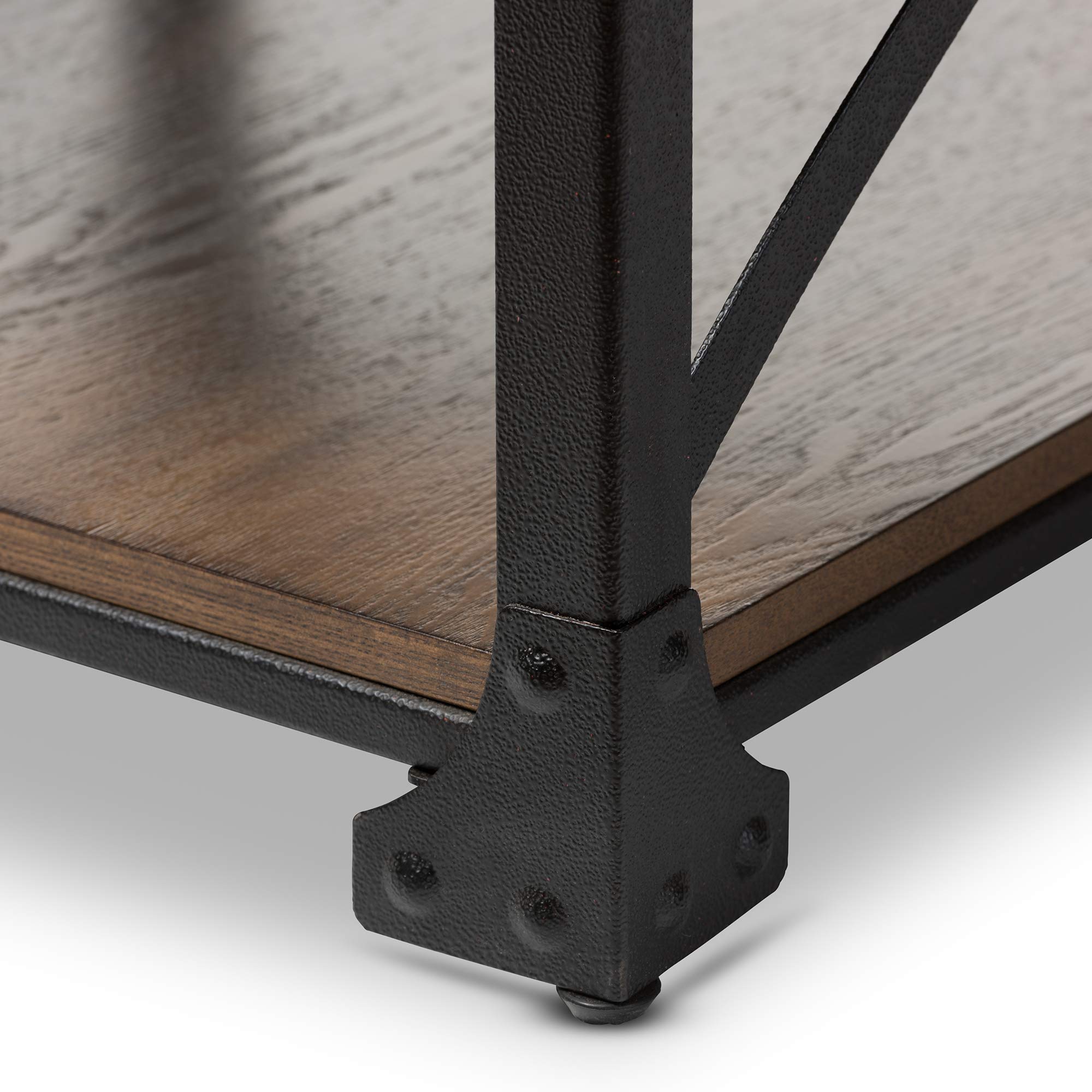 Baxton Studio Modern End Tables - Set of 2, Brown Wood Nightstand for Living Room, Bedroom - Perfect for Coffee Table, Sofa Side Table & Home Decor
