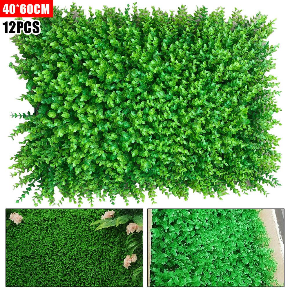 12pcs Artificial Boxwood Panels - 24